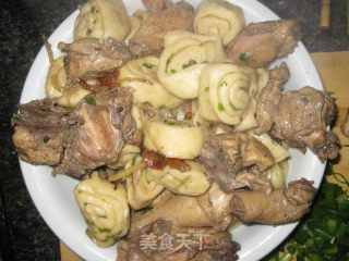 【飞禽走兽】----鸡肉垫卷子的做法步骤：12