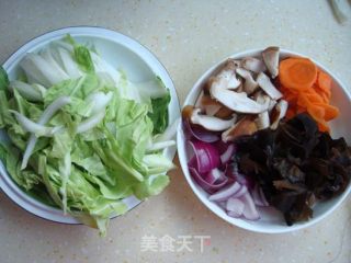 杂菜小炒的做法步骤：1
