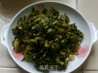 雪菜爆肚丝的做法步骤：4
