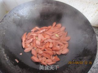青椒香肠的做法步骤：4