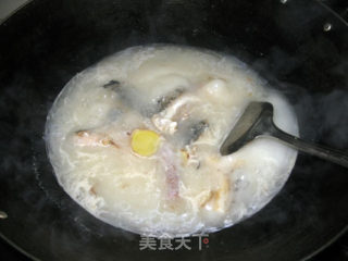 枸杞叶鱼腩汤的做法步骤：5
