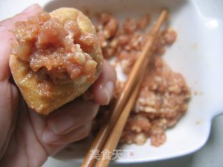 【飞禽走兽篇】油豆腐塞肉的做法步骤：3