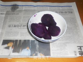 酸奶紫薯泥的做法步骤：1