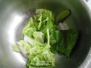 番茄青菜鸡蛋面的做法步骤：2