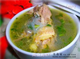 别浪费吃剩的鸡骨一样美味@@鸡骨冬粉汤的做法步骤：6