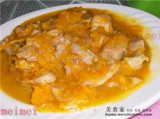 家常菜肴@@小时候的味道~~南瓜炒肉片的做法步骤：10