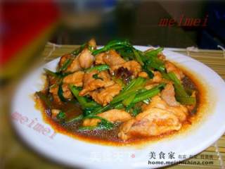 家常菜肴@@芹菜炒肉的做法步骤：8