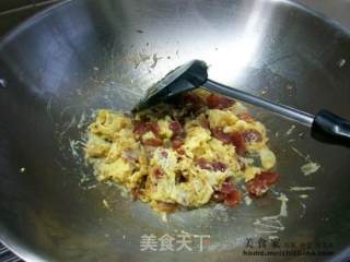 家常菜肴@@洋葱腊肠炒蛋的做法步骤：7