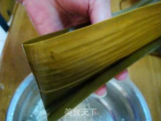 端午粽飘香——豆沙龙舟粽的做法步骤：4