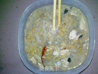 东北猪肉炖粉条的做法步骤：4