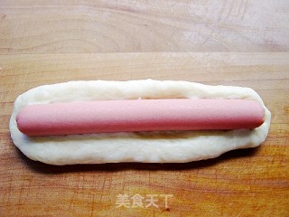 香葱火腿肠面包的做法步骤：6