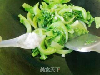 蒜蓉炒生菜的做法步骤：5