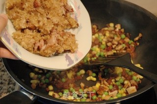 肉粽巧变水晶糯米包的做法步骤：8