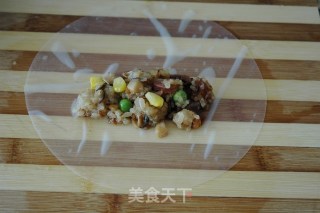 肉粽巧变水晶糯米包的做法步骤：12