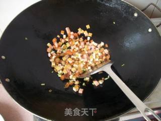 腊肉香菇炒饭的做法步骤：5