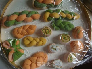 花式染色馒头的做法步骤：6