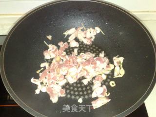 肉丝韭菜花的做法步骤：4