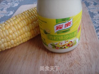 玉米沙拉面包的做法步骤：3