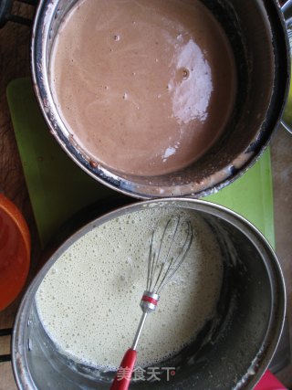 巧克力 奶油 抹茶三色冰淇淋 简易健康 夏季必备的做法步骤：8