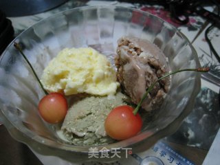 巧克力 奶油 抹茶三色冰淇淋 简易健康 夏季必备的做法步骤：10