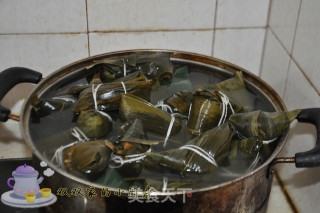 豌豆玉米粽子的做法步骤：7