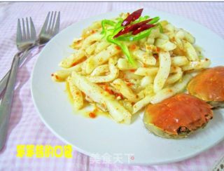 蟹肉年糕条的做法步骤：8