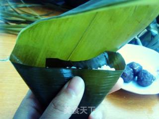 红糖芝麻粽【扁平三角粽】的做法步骤：8