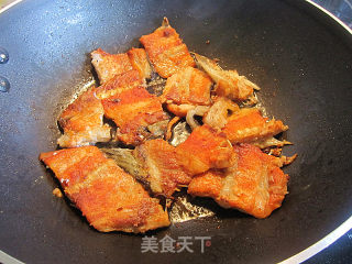 香煎三文鱼骨的做法步骤：5