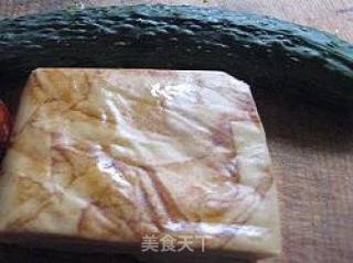 凉拌双丁的做法步骤：1