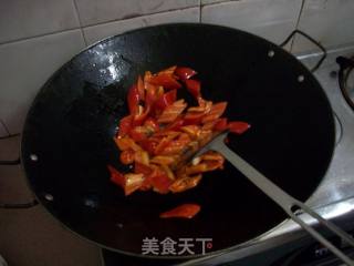 红椒肉片的做法步骤：4