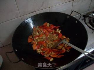 红椒肉片的做法步骤：6