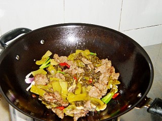 酸菜牛肉的做法步骤：10
