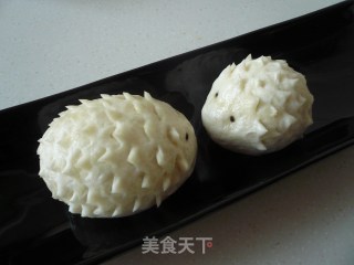 刺猬豆沙包的做法步骤：3