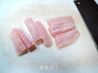 炸鱼排配酸甜芥末的做法步骤：2
