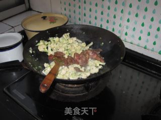 腊肠菜花的做法步骤：5