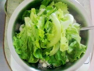 特别新造型--肉圆生菜汤的做法步骤：4