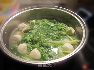 鱼包蛋青菜汤的做法步骤：5