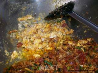 家常炒饭@@香肉辣味炒饭的做法步骤：9