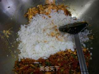 家常炒饭@@香肉辣味炒饭的做法步骤：10