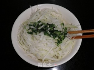 萝卜拌笕兰丝的做法步骤：7