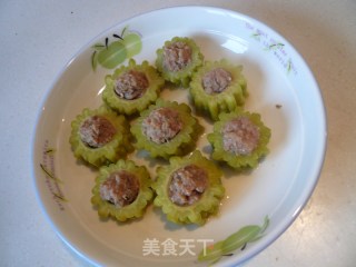 酿苦瓜的做法步骤：3