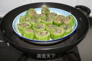 鲮鱼肉酿凉瓜的做法步骤：5