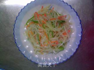 炝拌土豆丝的做法步骤：5