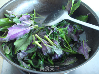 凉拌紫背菜的做法步骤：3
