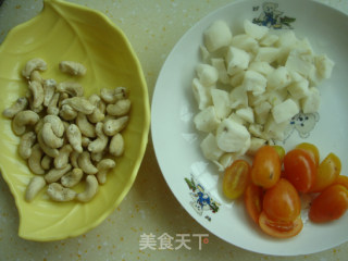 虾仁烩杂锦的做法步骤：1