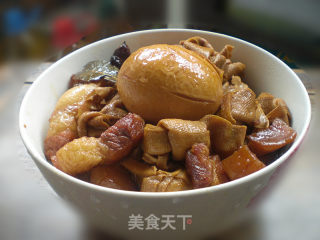 百叶结烧肉的做法步骤：9