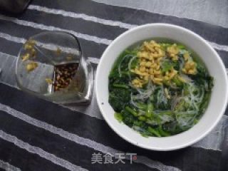 凉拌菠菜粉丝的做法步骤：8