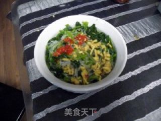 凉拌菠菜粉丝的做法步骤：9