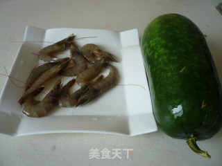 冬瓜虾球的做法步骤：1