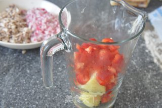 甜椒土豆面包酱的做法步骤：2